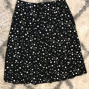 Black and White Polka Dot Skirt